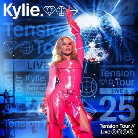 Tension Tour Live 2025 Kylie Minogue album artwork